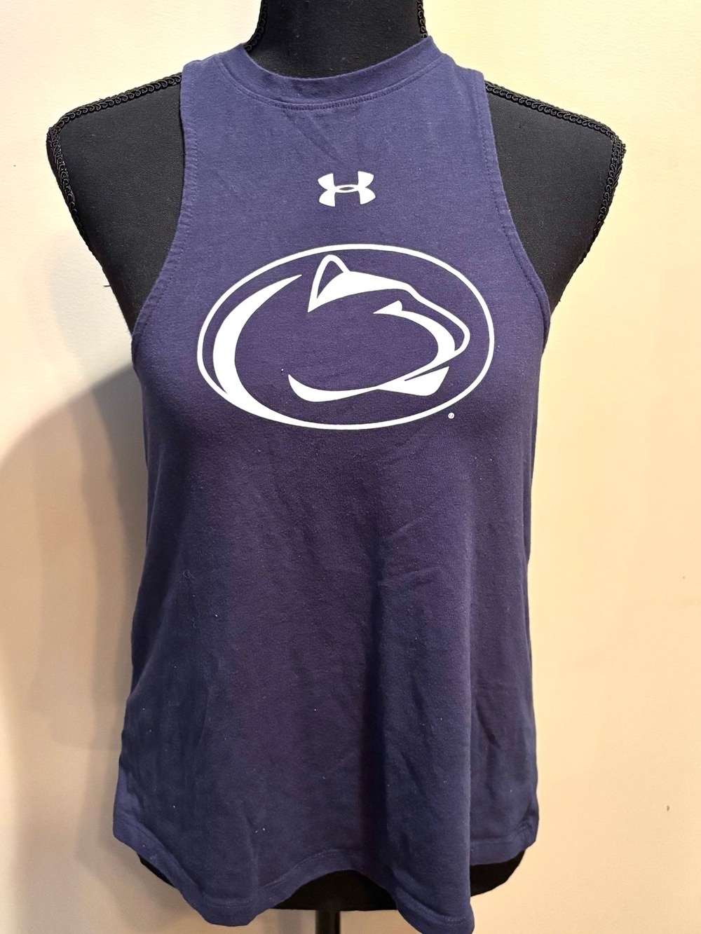 Under Armour heatgear Navy Penn State  Logo Tank size xs